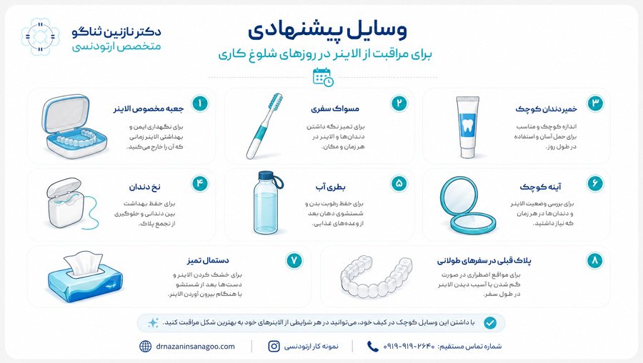 مراقبت از الاینر در روزهای شلوغ کاری